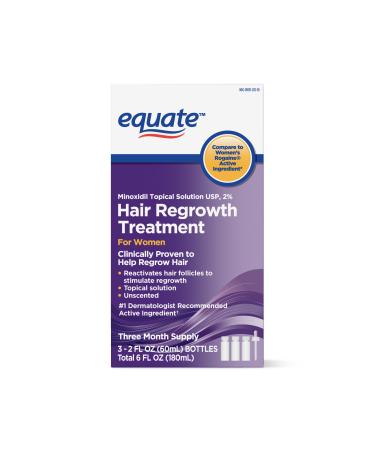 Equate Hair Regrowth Treatment for Women 3 Month Supply USA  2 Ounces