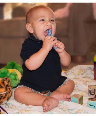 Baby Buddy Green Silicone First Toothbrush - Soft Bristles for Gentle Cleaning - Buy Online on GoSupps.com