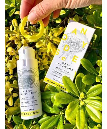 Herb and Flora Eye Of The Cyclops | RECOVERY EYE GEL FOR LINES BAGS CIRCLES | Vegan Eye Cream with Mini Hyaluronic Acid Mango Butter Coconut Oil and Omega 3 6 9 | 15 mL  - Buy Online on GoSupps.com