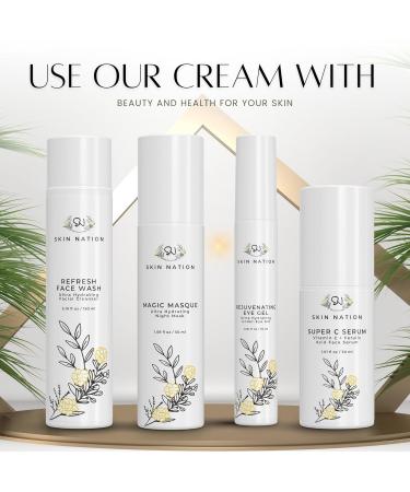 Renewing & Rejuvenating Moisturizer Cream - Anti-Aging Face Cream with Amino Acids Green Tea & Vitamin E - Vegan & Suitable for All Skin Types - Buy Online on GoSupps.com