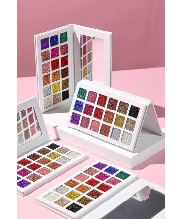 YNZON Eyeshadow Palette: 18 Color Longlasting Glitter, Shimmer Metallic Sparkle Eye shadow Pallet - Perfect Christmas Gift for Women and Girls - Buy Online on GoSupps.com