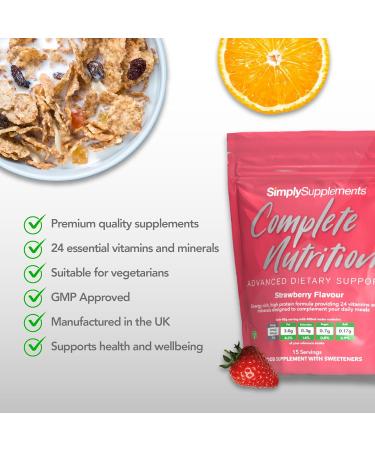 Build Up Drink for Weight Gain | Ideal for Elderly & Recovery | UK Made (Strawberry) - Buy Online on GoSupps.com