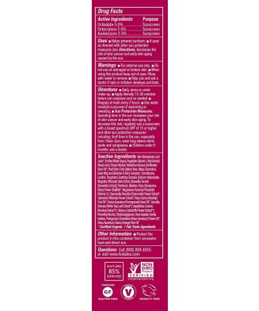 Andalou Naturals 1000 Roses Facial Lotion SPF 18 - Sensitive Skin, 2.7 fl oz - Buy Online on GoSupps.com