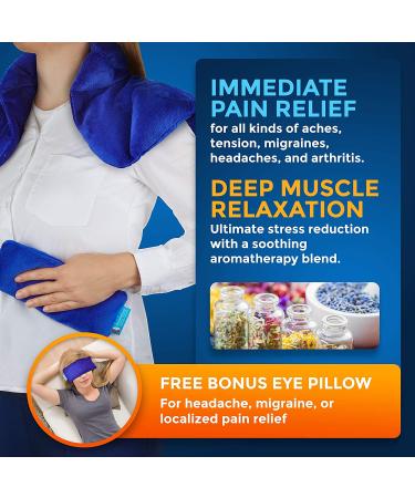 PhysioNatural Microwavable Heating Pad with Herbal Aromatherapy for Instant Muscle Pain Relief and Relaxation - Buy Online on GoSupps.com