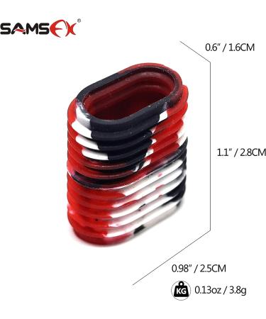 SAMSFX Rubber Reel Handle Grip Sleeve - 12PCS Non-Slip Baitcaster Knob Covers in 6 Colors - Buy Online on GoSupps.com