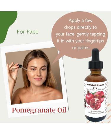 Best Nature's Cosmetics Pomegranate Seed Oil Organic 100% Pure Unrefined Cold Pressed Pomegranate Oil for Face for Radiant Skin and Beautiful Hair 1 fl oz / 30 ml 1 Fl Oz (Pack of 1) - Buy Online on GoSupps.com