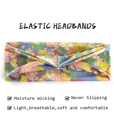 OFFTESTY 6 Pack Non-Slip Boho Headbands for Women â€“ Stretchy Yoga & Workout Hair Bands - Buy Online on GoSupps.com
