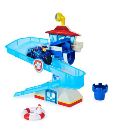PAW Patrol Adventure Bay Bath Playset with Light-up Chase Vehicle Bath Toy for Kids Aged 3 and up