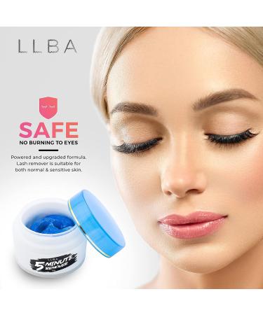 LLBA Lash Gel Remover 15ml - Professional Eyelash Extension Glue Dissolver - Low Irritation Cream for Sensitive Skin - Buy Online on GoSupps.com