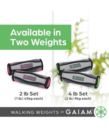 Gaiam Soft Dumbbell Walking Weights for Women & Men - Purple Hand Weights Set with Hand Strap - 1 Count - Buy Online on GoSupps.com