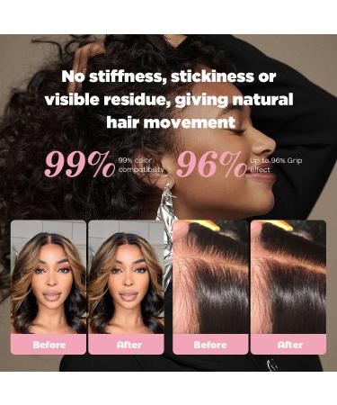 Immetee Lace Tint Mousse for Wigs - Quick Dry No Residue Lace Melting Foam Perfect Skin Tone Match - 150ML/5.07FL OZ (Black - Buy Online on GoSupps.com