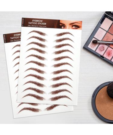 Autocollants Sourcils Imperm ables 5 Pi ces Brun Taille Unique Transfert L'eau Maquillage Sourcils Femmes Usage Quotidien - Buy Online on GoSupps.com
