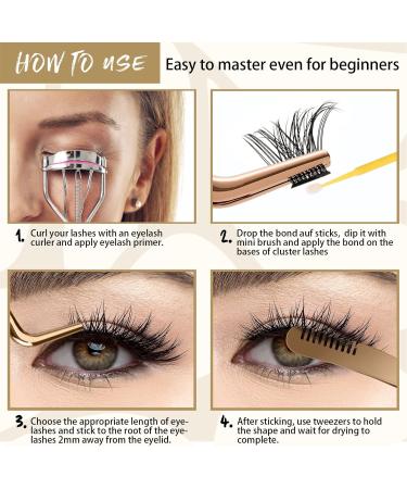 Cluster Lash Glue 5ml - Strong, Latex-Free, Waterproof Black Eyelash Glue - Buy Online on GoSupps.com