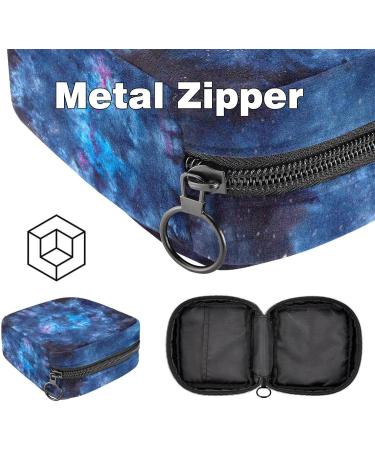 Galaxy Tie Dye Menstrual Cup Pouch | Sanitary Napkin Storage Bag for Women | Portable Zipper Tampons Holder for Purse | First Period Kit for Teen Girls - Buy Online on GoSupps.com