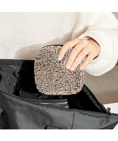 Leopard Print Sanitary Napkin Storage Bag | Menstrual Cup & Nursing Pad Holder | Feminine Product Pouch | Portable Period Kit Bag - Color 5 - Buy Online on GoSupps.com
