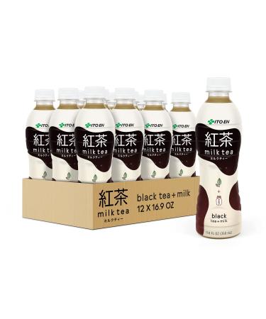 Ito En Black Milk Tea Sweetened 11.8 Ounce (Pack of 12)