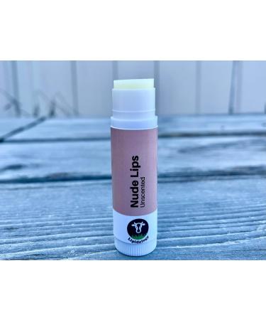 Organic Nude Tallow Lip Balm Unscented 4.25 g - Buy Online on GoSupps.com