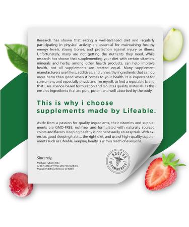 Lifeable Cranberry Gummies for Kids | 25000 mg Equivalency | Great Tasting Cranberry Supplement | for Urinary Tract Health Bladder & Digestive Support | Vegan and Non GMO Cranberries | 60 Count - Buy Online on GoSupps.com