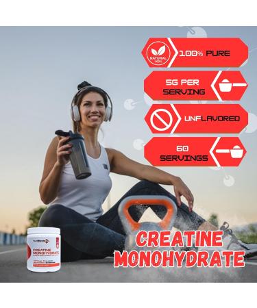 Buy NutriBlends Creatine Monohydrate Powder - 100% Pure Unflavored Vegan Keto Friendly - 300g Worldwide Nutrition Bundle with Multi-Purpose Key Chain - Buy Online on GoSupps.com
