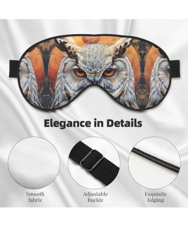 Owl Beliefs Print Unisex Sleep Mask - Double-Sided Eye Mask for Sound Sleep & Skin Care | International Shipping - Buy Online on GoSupps.com