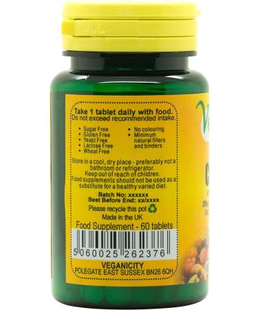 Veganicity Chromium 200mcg 60 Tablets for Metabolism Health - Vegan Supplement - Buy Online on GoSupps.com