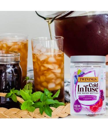 3 Pack Selection of Twinnings Cold In'Fuse | 3 Flavours 36 Infusers for Water Bottle with Hubsidia Thank you Card - Buy Online on GoSupps.com