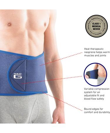 Neo-G Adjustable Lumbar Support Brace for Lower Back Pain Relief - Class 1 Medical Device - Buy Online on GoSupps.com