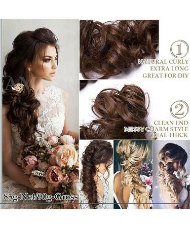 XXXL Hair Extension - Voluminous Curls & Ponytail Tendrils | Long Dark Black Hair Updos for Gorgeous Styles - Buy Online on GoSupps.com