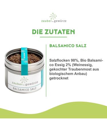 Buy Magic of Spices Balsamic Salt | Gourmet Salt Mix for Connoisseurs | Top Quality Resealable Aroma Tin - 80g - Buy Online on GoSupps.com