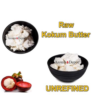 Aroma Depot 32 oz. Raw Kokum Butter - 100% Pure, Cold Pressed, Ideal Thickener for Body Butters, Sunscreens, Soaps, Deodorants - 2lb for Skin, Body, Hair - Buy Online on GoSupps.com