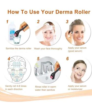 Derma Roller Hair Growth Men and Women 540 Titanium Microneedles Skin Beard & Hair Growth scalp roller 1mm for Stimulate Hair Growth Facial Skin Care Scar removal 1.0mm - Buy Online on GoSupps.com