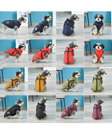 Savlot Dark Blue Dog Jacket - Winter Vest & Sleeveless Cotton Sweater for Dogs | 3XL Padded Vest with Chest Strap - Buy Online on GoSupps.com