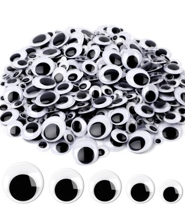 JULMELON 500 Pieces Wiggle Googly Eyes Self Adhesive Black White Craft Eyes for DIY Crafts Decoration (0.4 in, 0.6 in, 0.8 in, 1 in, 1.2 in) - Buy Online on GoSupps.com