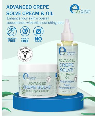 e70 Crepe Cream (1 Pack) & Firming Oil Crepe Skin (3 Pack) - Buy Online on GoSupps.com