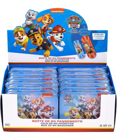 Buy PAW Patrol Children's Plaster Set - 3 Pieces in Metal Box | 24 Beautiful Design Plasters | Ideal for Backpacks & Handbags - Buy Online on GoSupps.com