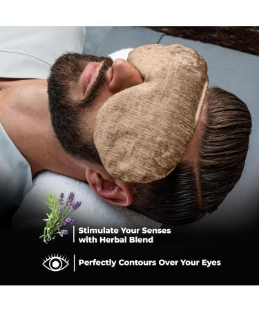 Heated Eye Mask for Dry Eyes | Cooling Sleep Mask & Yoga Pillow | Migraine Relief & Meditation Accessory | Kozi Eye Pillow for Relaxation (Jute) - Free International Shipping - Buy Online on GoSupps.com