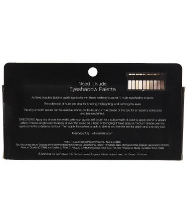 e.l.f. Cosmetics Need It Nude Eyeshadow Palette - 10 Shades for Eye Definition and Highlighting - Buy Online on GoSupps.com