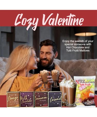 Hot Chocolate Gift Set with Marshmallow - Valentines Gifts for Her - I Love You Gifts for Him - Belgian Chocolate Biscuits Gift Set - Hot Chocolate Pods - Valentines Chocolate - Wedding Favours - Buy Online on GoSupps.com