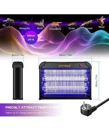 AffyBulb Electric Insect Killer - 4000V Mosquito Trap Lamp 20W for Indoor Bedroom Garden & Commercial Use - Best Pest Control Solution - Buy Online on GoSupps.com