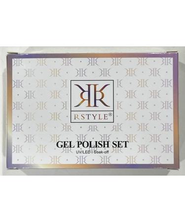 RSTYLE UV Nail Polish Set 4 Colours Pink Red Glitter Gel Nail Set Gel Nails Starter Set UV Gel for Gel Nails Soak-Off Gel Polish Set Home and Nail Salon Romantic Mother's Day Gift White glitter - Buy Online on GoSupps.com