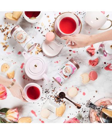 Pinky Up Organic Hibiscus Tea Loose Leaf Rosehip Blend | Caffeine-Free, Calorie & Gluten-Free | 3.2oz Tin - 25 Servings - Buy Online on GoSupps.com