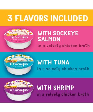 Friskies Purina Lil' Soups Wet Cat Food Complement Variety Pack 30 ct - 30 x 1.2 oz Cups - Buy Online on GoSupps.com