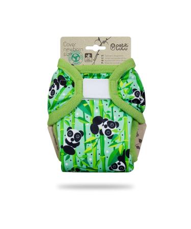 Petit lulu size 1 powers overstated (2-6 kg) |Velcro |Newborn diaper overpotes |Baby diaper pants |Washable & waterproof |Tower diapers for newborns |Made in EU (panda bears)