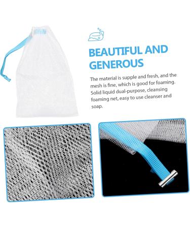 Hemoton 8pcs Soap Soap Cleaning Soap Pouch Net Soap Net Pouch Cleansing Foaming Net Exfoliating Soap Net Exfoliating Soap Saver Pouches 14x10cm Sky-blue - Buy Online on GoSupps.com