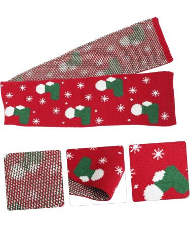 Amosfun Christmas Scarf Gifts for Children - 124x19cm Holiday Cloth Featuring Miss Christmas Tree & Hirsch - Buy Online on GoSupps.com