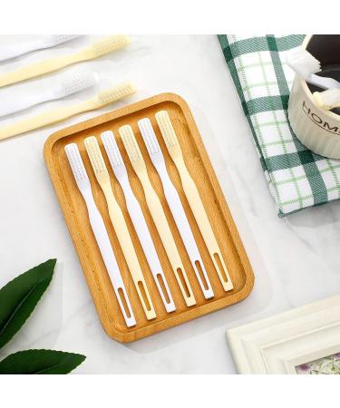 Gandeer 200 Pieces Disposable Toothbrushes - Individually Wrapped Bulk Manual Toothbrush Set for Travel - Adults & Kids - 2 Colors - Buy Online on GoSupps.com