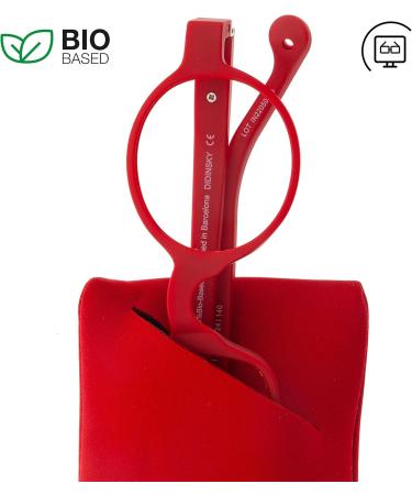 Didinsky Presbyopia Reading Glasses +2.5 | Anti-Flash Flexible Rubber Touch for Men & Women - Ferrari Dali Bio - Buy Online on GoSupps.com