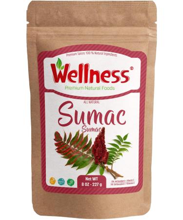 Sumac Spices 8 oz-227 g no GMO no Irradiation | Spice Seasoning | Turkish Sumak | Resealable Bulk Bag