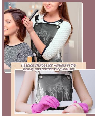 Buy Mepase Waterproof Transparent Apron - Adjustable Hair Stylist Smock with Pockets for Women | Perfect for Chefs Barbers & Households - Buy Online on GoSupps.com
