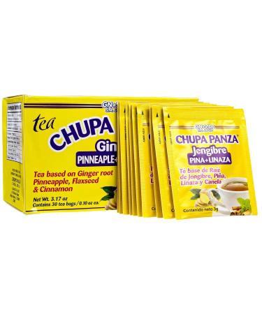 Buy CHUPA Panza Tea - Ginger Pineapple Flaxseed & Cinnamon | 60 Bags - International Shipping Available - Buy Online on GoSupps.com